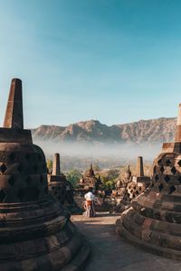 Panoramic view of a temple against sky