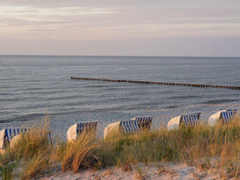 Sundown at the baltic sea