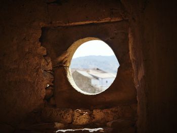 Close-up of abandoned window