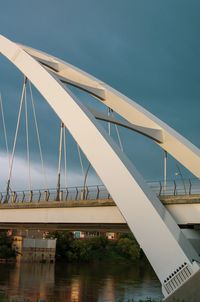 Bridge over river against sky