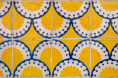 Full frame shot of tiled wall