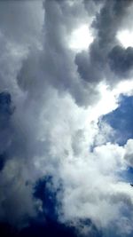 Low angle view of clouds in sky