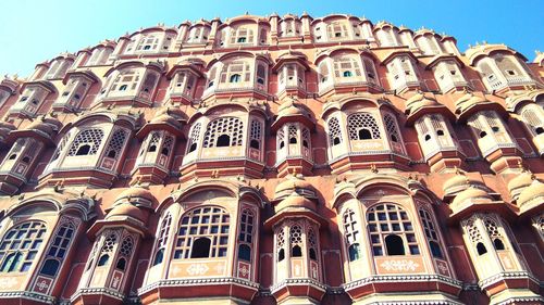 Low angle view of historical building against sky