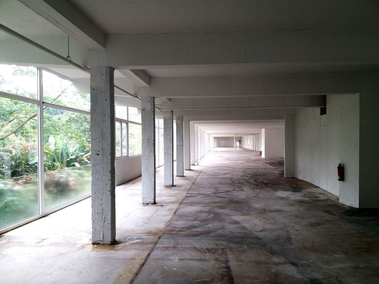 VIEW OF CORRIDOR IN BUILDING