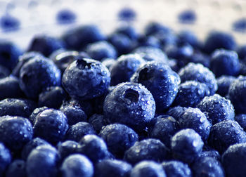 Full frame shot of blueberries