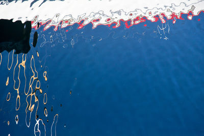 Close-up of water against sky