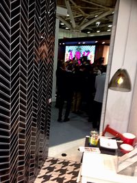 Entrance of flowers on floor