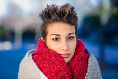 Portrait of young woman