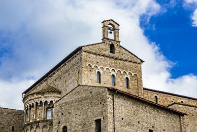 Low angle view of historic building against sky