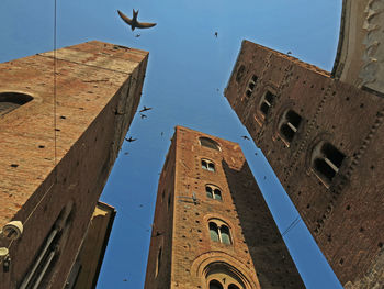 Low angle view of historic building against sky