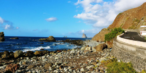 Panoramic view of sea against sky