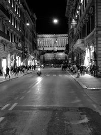 City street at night