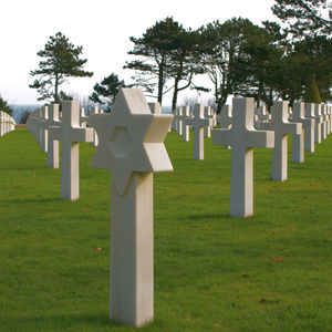 View of cemetery