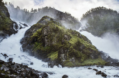 Låtefossen waterfalls, norway