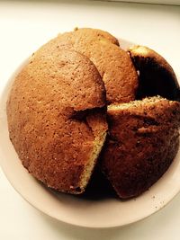 Close-up of cake in plate