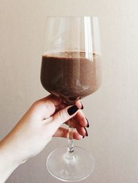 Close-up of woman holding drink