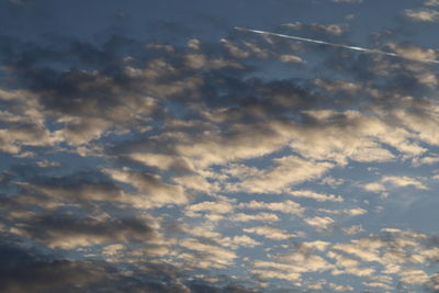 Low angle view of clouds in sky