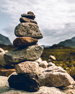 Close-up of rocks on rock