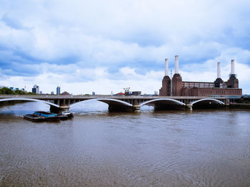 View of bridge over river