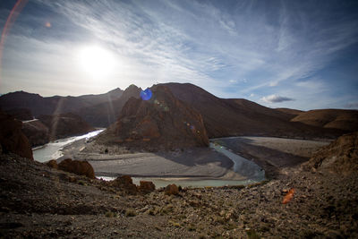 Low angle view of a desert