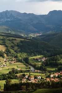 High angle view of landscape