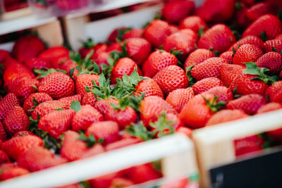 Strawberries at farmers' market