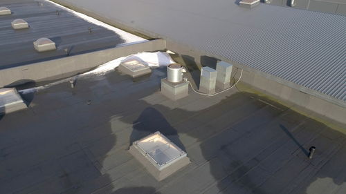 High angle view of building