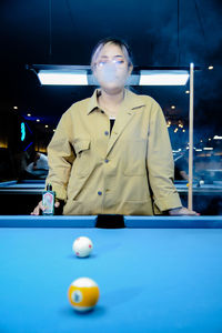 Man playing pool