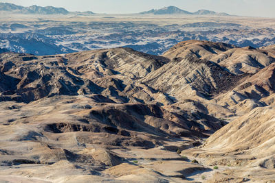 Aerial view of dramatic landscape