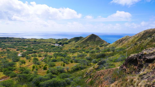 Scenic view of sea against sky