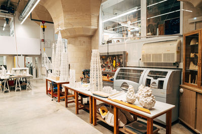 Interior of restaurant