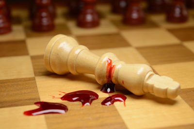 Close-up of stuffed toy on table