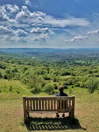 Scenic view of landscape against sky