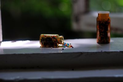 Close-up of cake on table