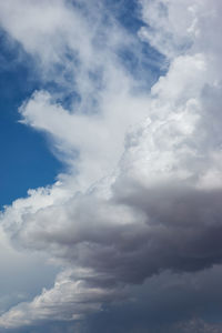 Low angle view of clouds in sky