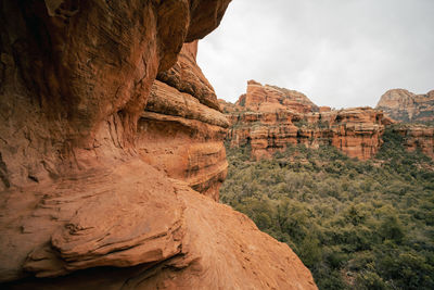 Ledge view near secret subway cave in boynton canyon sedona arizona