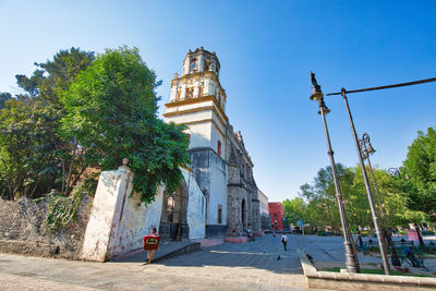 Exterior of historic building against sky