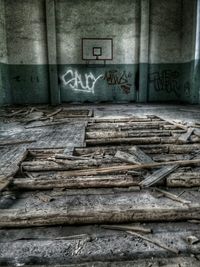 Old wooden wall