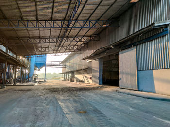 Interior of abandoned building