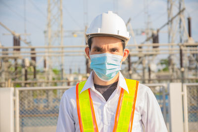 Portrait of man working