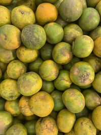 Full frame shot of oranges in market