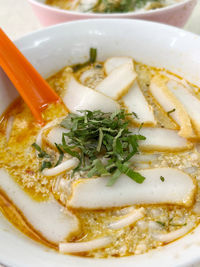 Close-up of food in plate