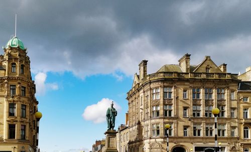 Low angle view of building against sky