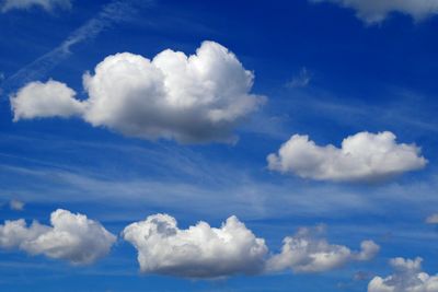 Low angle view of clouds in sky