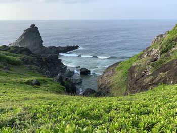 Scenic view of sea against sky
