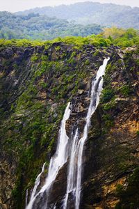 Scenic view of waterfall