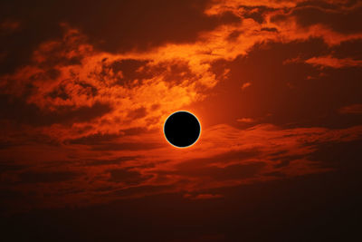 Low angle view of silhouette against sky during sunset