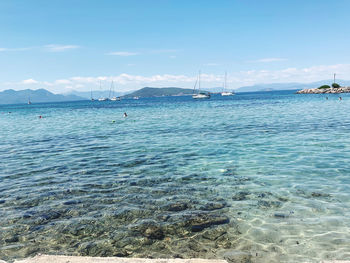 Scenic view of sea against sky