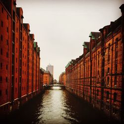 Canal along buildings