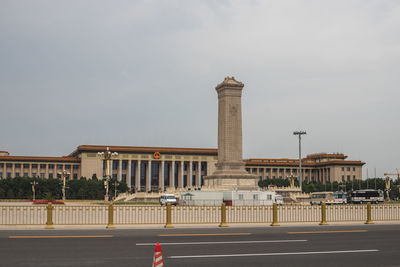 View of the tiananmen square of beijing 